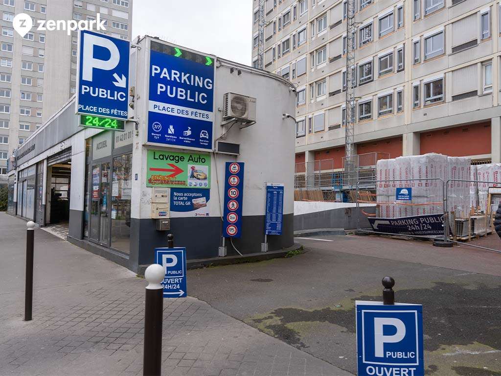 Paris - Place des Fêtes - Télégraphe - Parking réservable en ligne - Paris